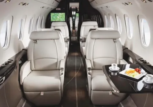 The beautiful interior design of the Citation Longitude